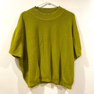 Short Sleeve Booger Cotton Sweater, Fashion Brand Company, XL/XXL